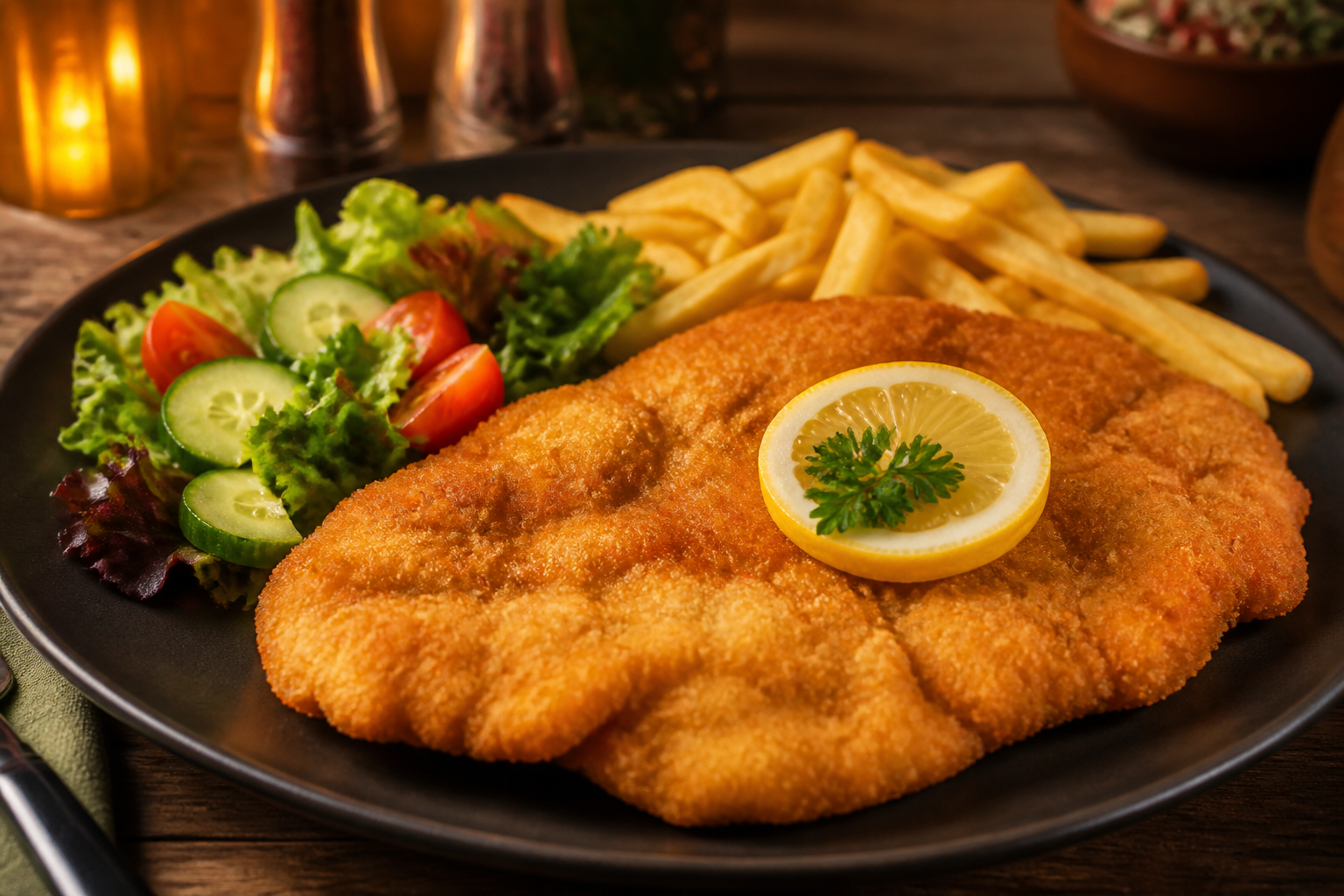 Schnitzel bei Pizza Ahiloo Heimservice